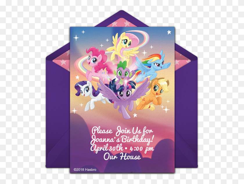 535x576 My Little Pony, Envelope, Mail, Greeting Card HD PNG Download