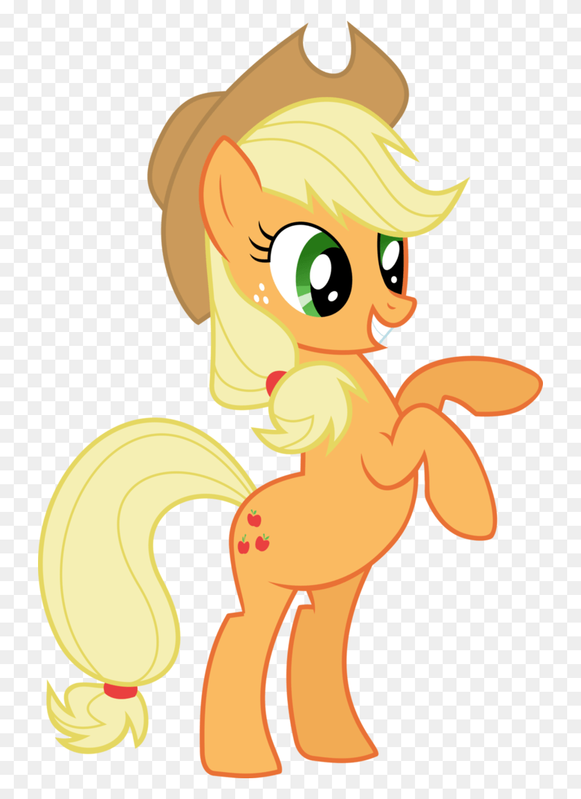 730x1095 My Little Pony Applejack, Musical Instrument, Horn, Brass Section HD PNG Download