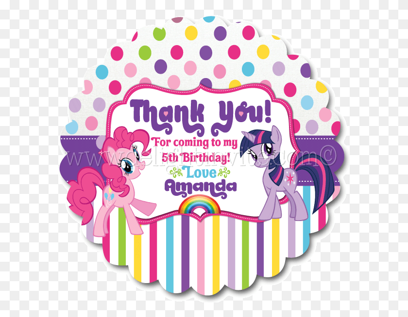 601x594 My Little Pony Birthday Favor Tag Little Pony Friendship Is Magic, Leisure Activities, Birthday Cake, Cake HD PNG Download