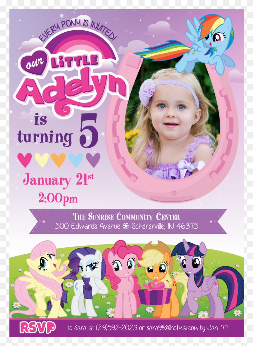 859x1201 My Little Pony Birthday Invitations, Advertisement, Flyer, Poster HD PNG Download