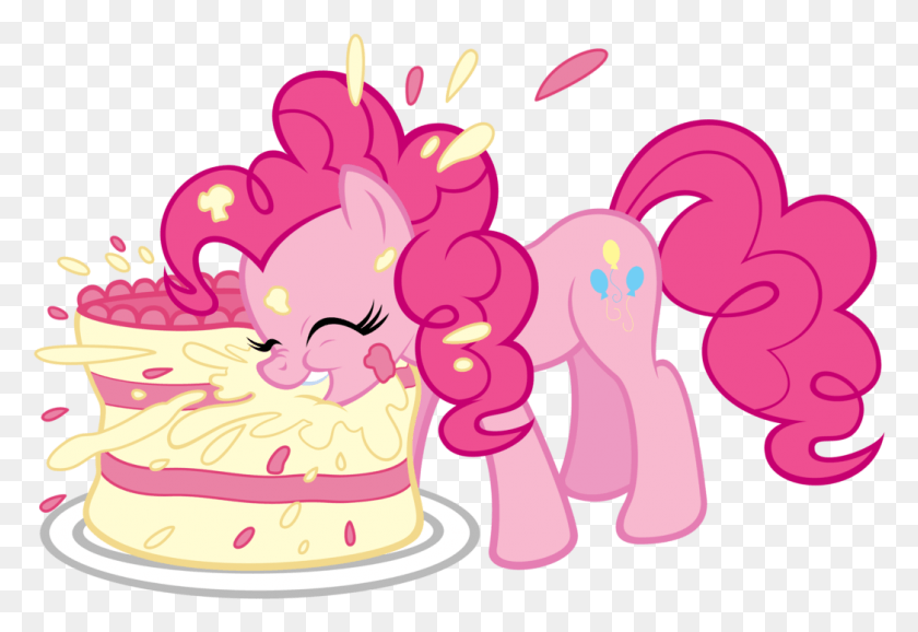 1046x695 My Little Pony Clipart Birthday Cake Pinkie Pie With Cake, Dessert, Food, Sweets HD PNG Download