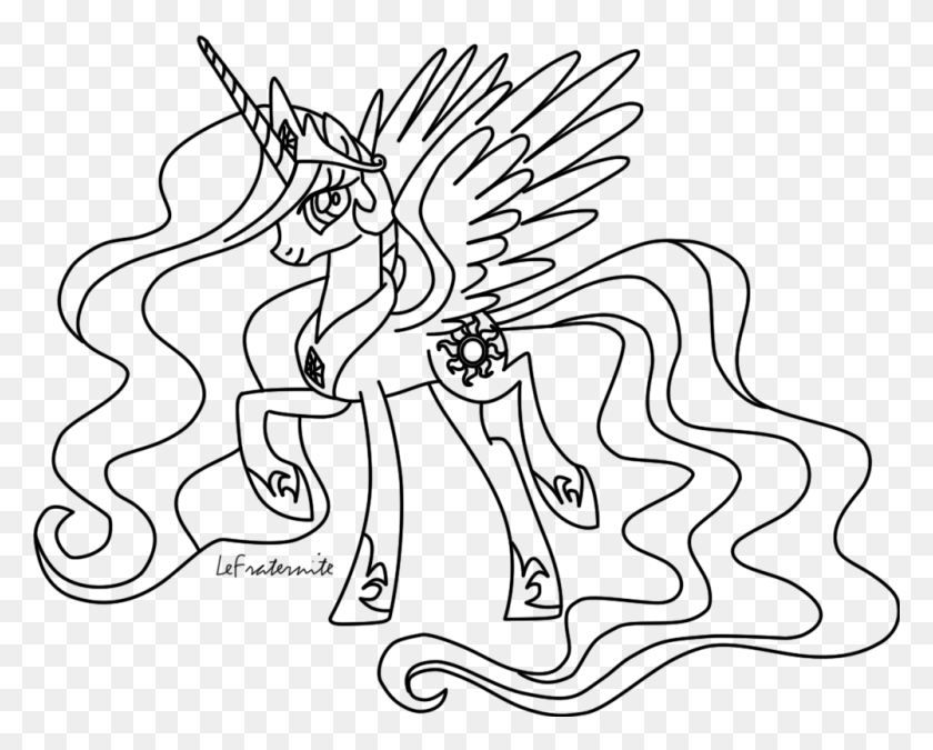 1000x789 My Little Pony Coloriage Thebarricadeco Coloriage My My Little Pony Colouring Pages Princess Celestia, Rug, Graphics HD PNG Download