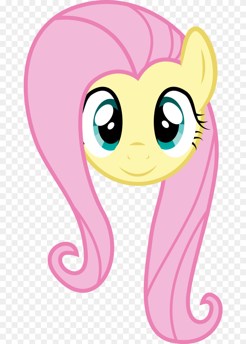 My Little Pony Fluttershy Big Face Svg Transparent Fluttershy Face Clipart PNG