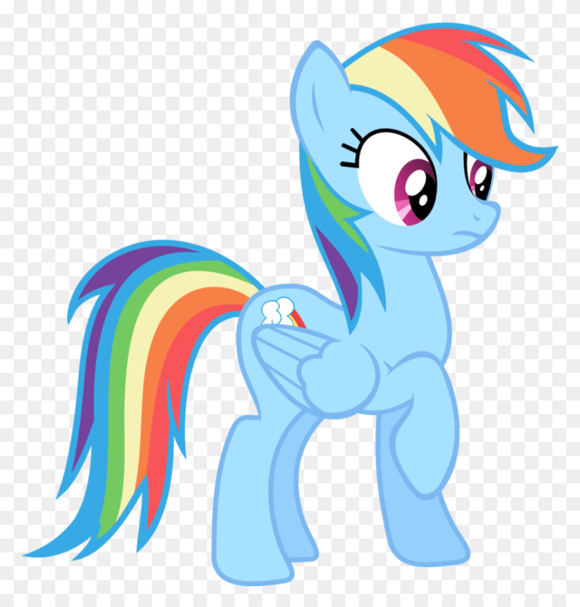 836x878 My Little Pony: Dibujos Para Colorear De Rainbow Dash De, My Little Pony Png