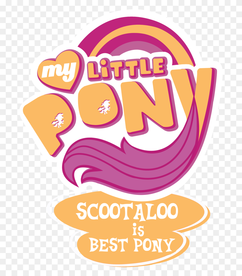 709x900 My Little Pony Logo My Little Pony Scootaloo Is Best Pony, Label, Text, Food HD PNG Download