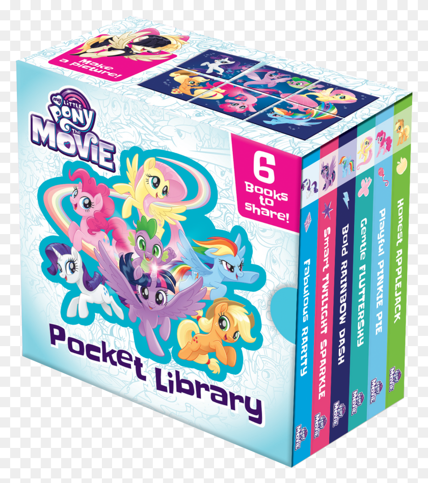 1275x1454 Descargar Png My Little Pony Movie Tie In Pocket Library, Nature, Outdoors, Box Hd Png