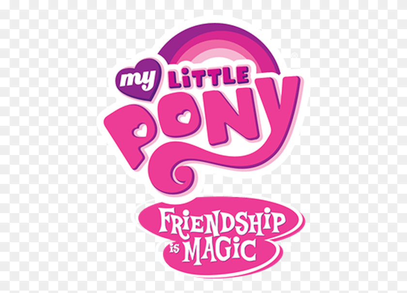 444x545 My Little Pony My Little Pony Friendship Is Magic Logo, Label, Text, Purple HD PNG Download