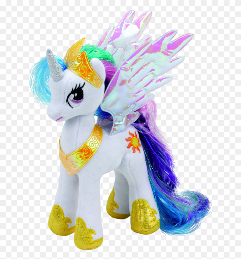 637x845 My Little Pony Princess Celestia Beanie Babies My Little Pony Princess Celestia, Toy, Figurine HD PNG Download