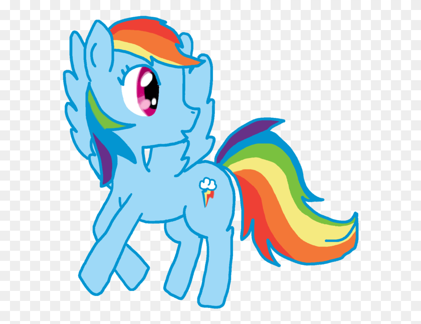 592x586 Descargar Png / My Little Pony Rainbow Dash N16 Png