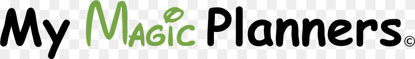 My Magic Planners Calligraphy, Green, Logo, Text PNG