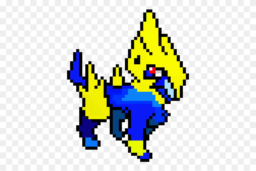 401x501 Descargar Png / Mi Señor Cangrejos Pokemon Manectric Pixel Art, Pac Man Hd Png