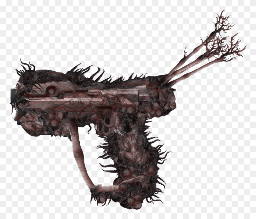 1139x963 My New Halo 5 Variant The Flood Infection Pistol Halo 5 Infected Energy Sword, Dinosaur, Reptile, Animal HD PNG Download