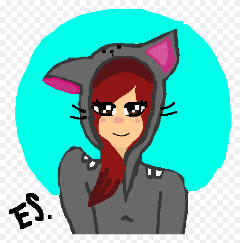 949x963 My Oc In A Cat Suit Catcandraw By Erzascarlet Cartoon, Person, Human, Label HD PNG Download