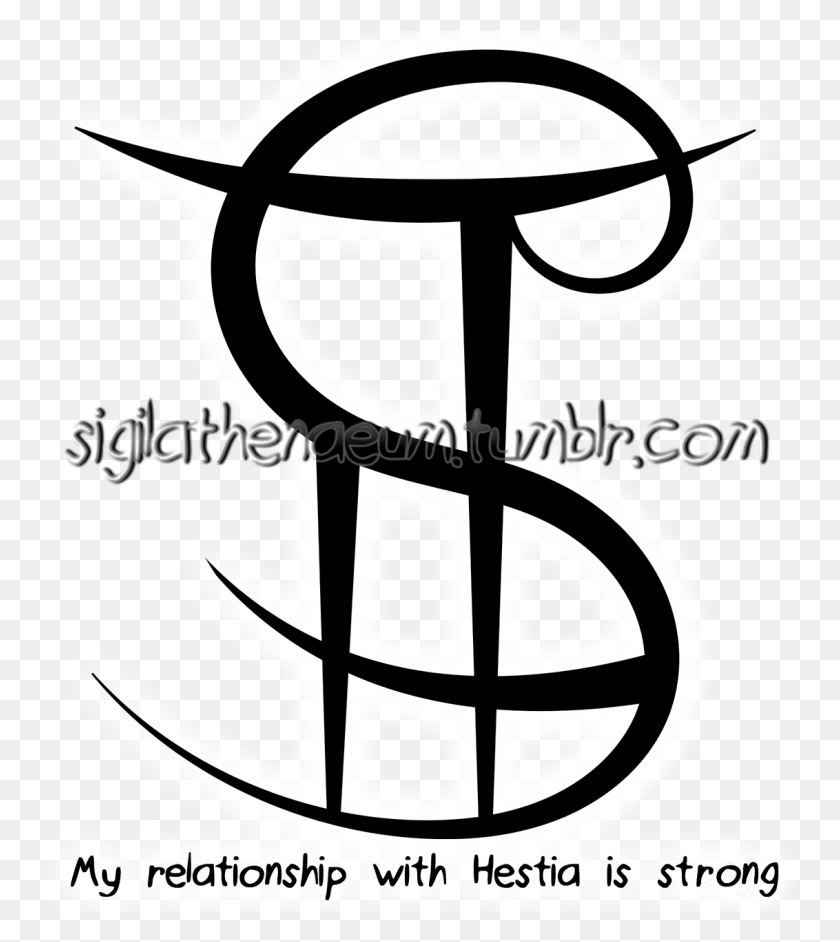 1132x1281 My Relationship With Hestia Is Strong Sigil For Calligraphy, Hook, Symbol, Appliance HD PNG Download