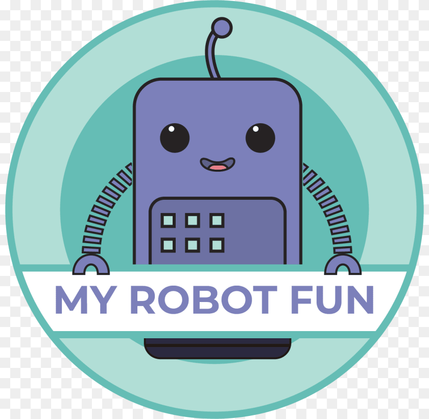 820x820 My Robot Fun Logotipo Animado Illustration, Electronics, Phone, Qr Code Clipart PNG