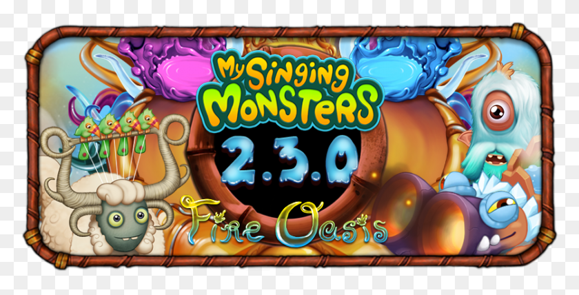 837x395 Descargar Png My Singing Monsters Actualización My Singing Monsters 2.3, Juego, Pastel De Cumpleaños, Pastel Hd Png