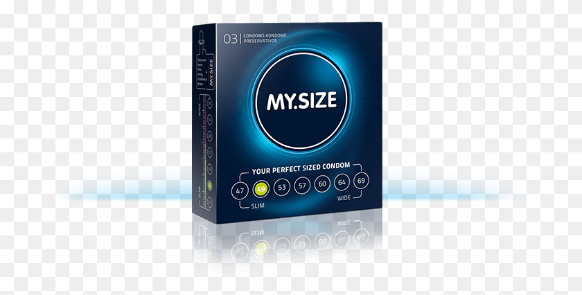 676x366 My Size49 Male Condom, Tabletop, Furniture, Text HD PNG Download
