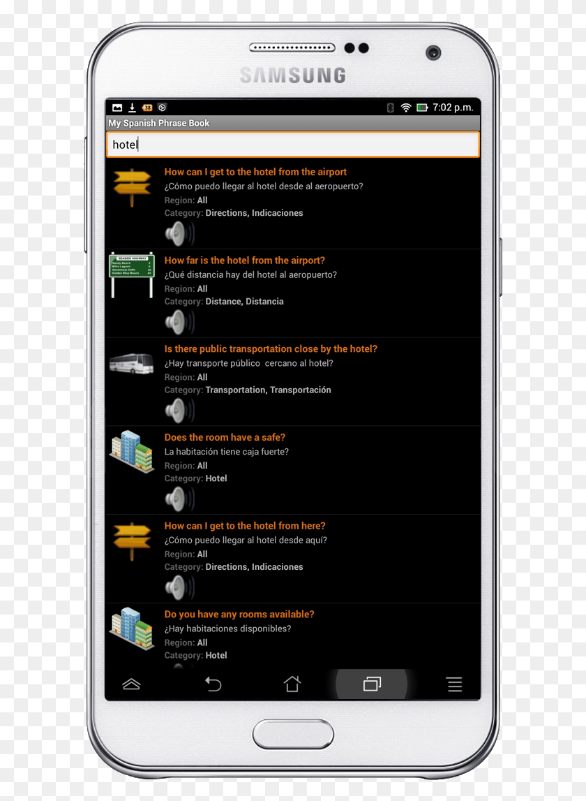 601x1087 My Spanish Phrasebook Smartphone, Mobile Phone, Phone, Electronics HD PNG Download