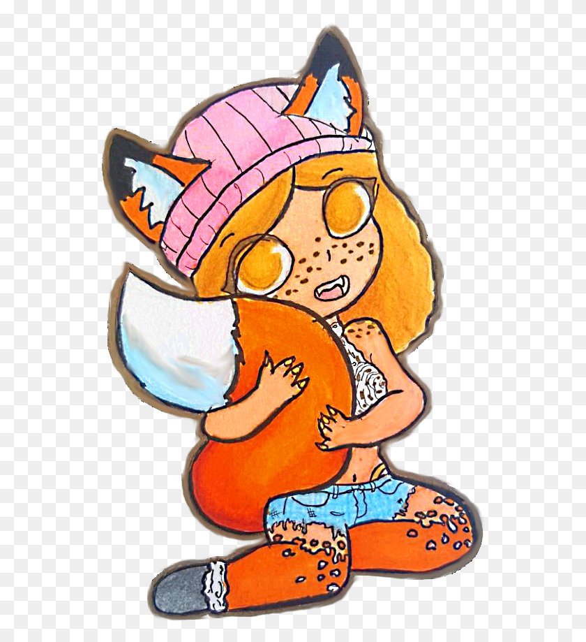 550x859 My Sweet Food Pinup Girl Pumpkin Spice Latte Cartoon, Person, Human HD PNG Download