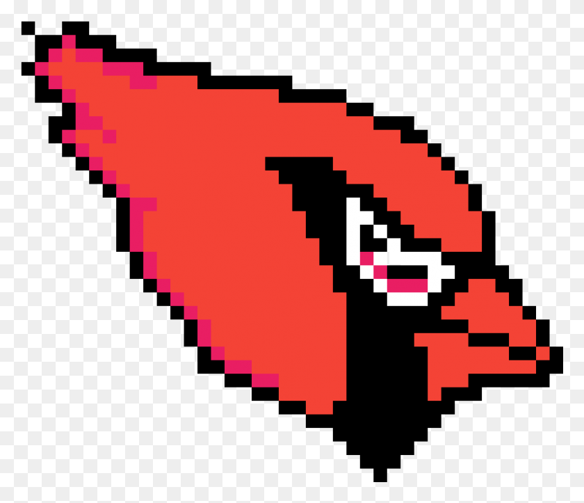 961x817 Descargar Png My Version Of The Arizona Cardinals Logo Planet Pixel Art, Texto, Mano, Símbolo Hd Png