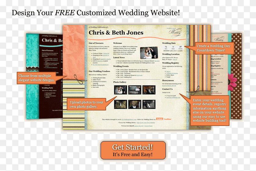 764x502 My Wedding Website Wedding Websites Free, Flyer, Poster, Paper HD PNG Download
