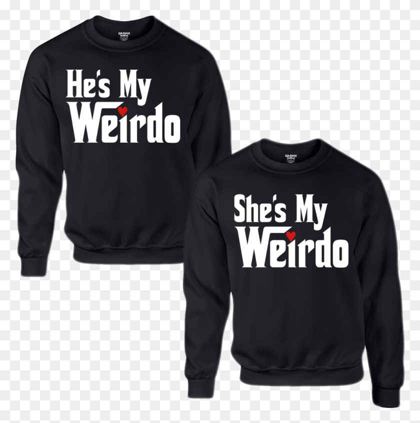 994x1001 Descargar Pngmy Weirdo She39S My Weirdo Couple Sweatshirt Cosas Love My Boyfriend Couple Shirt, Clothing, Apparel, Sweater Hd Png
