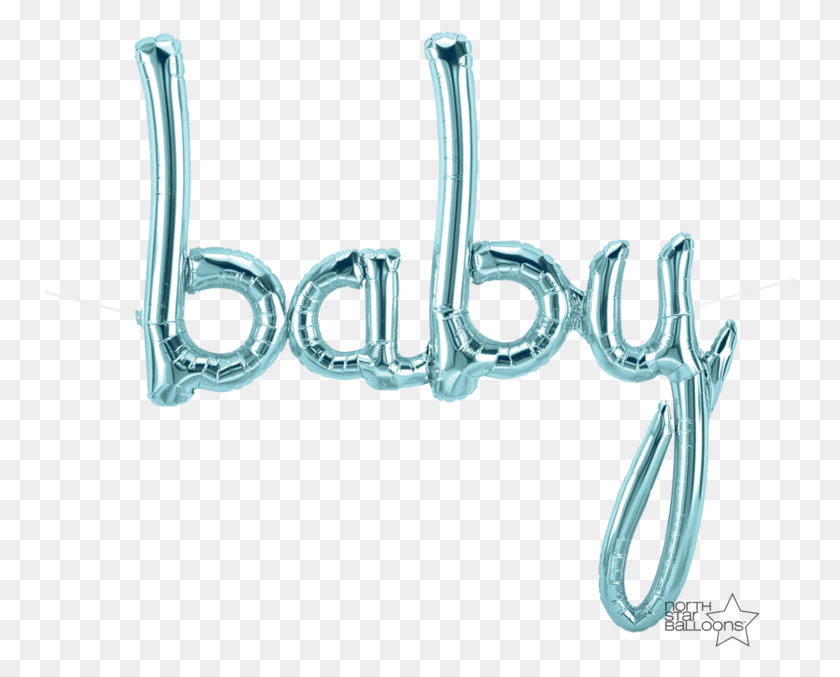 751x617 Mylar Baby Script Balloon, Text, Alphabet, Shower Faucet HD PNG Download