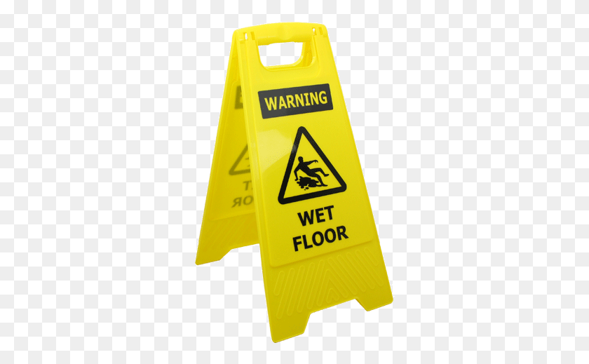 286x459 Mymyty Wet Floor Signs, Symbol, Sign, Fence HD PNG Download