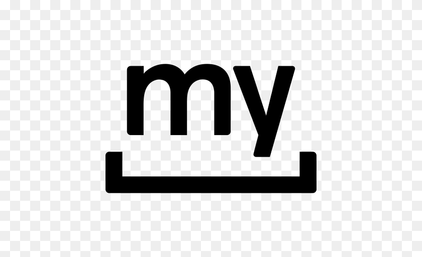 Myspace Glyph Icon, Gray Clipart PNG
