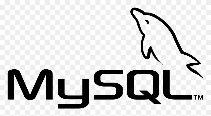 2087x1084 Mysql Logo Transparent Mysql Logo Black White, Gray, World Of Warcraft HD PNG Download