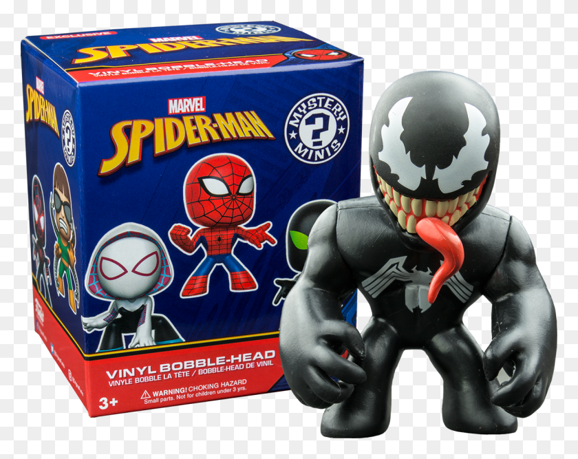 1200x934 Descargar Png Mystery Minis Tg Exclusivo Blind Box Display Rs Funko Minis Spider Man, Casco, Ropa, Vestimenta Hd Png