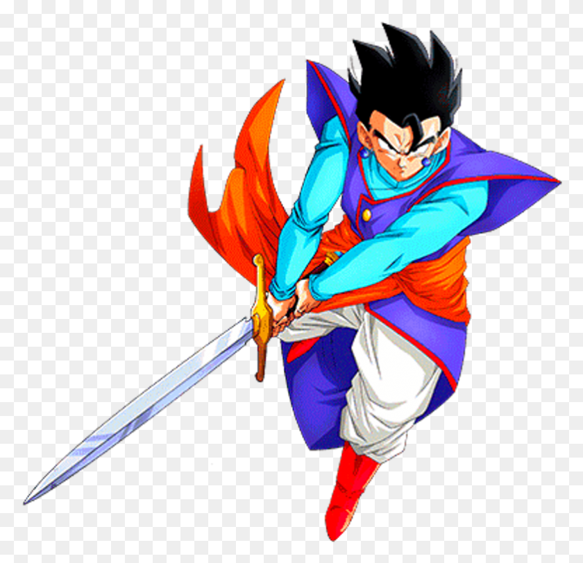 782x754 Mystic Gohan With Z Sword, Person, Human, Weapon HD PNG Download
