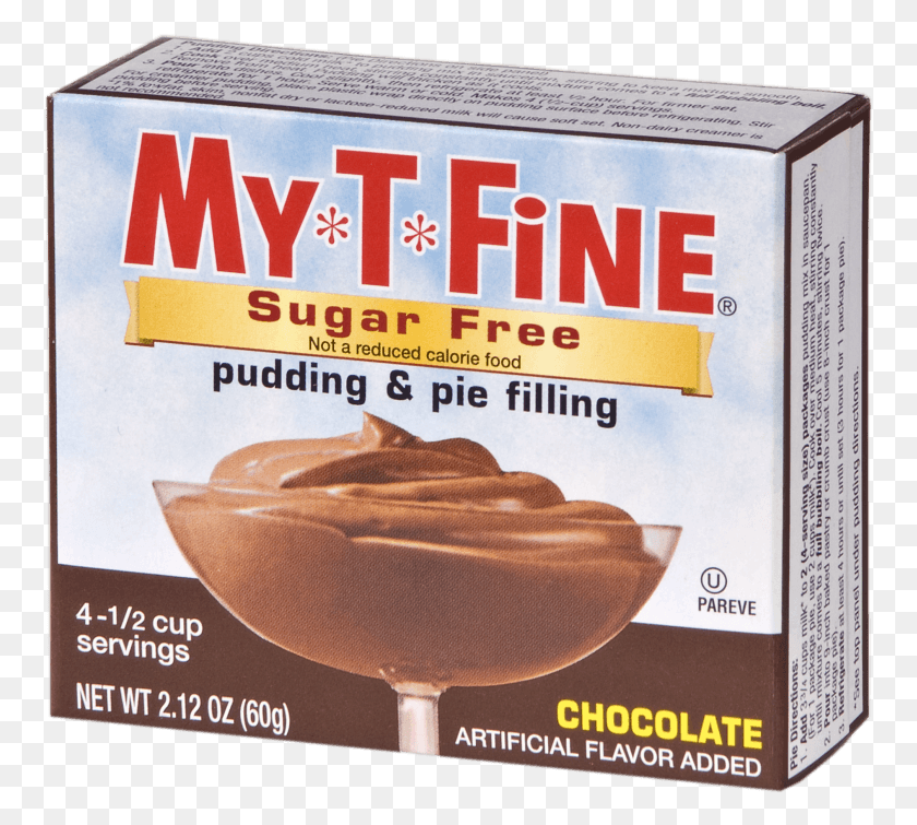 759x695 Mytfine Sugar Free Chocolate Cooked Pudding My T Fine Sugar Free Chocolate Pudding, Dessert, Food, Pastry HD PNG Download