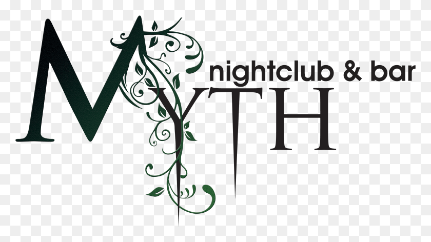 3846x2033 Myth Nightclub File Calligraphy, Graphics, Floral Design Descargar Hd Png