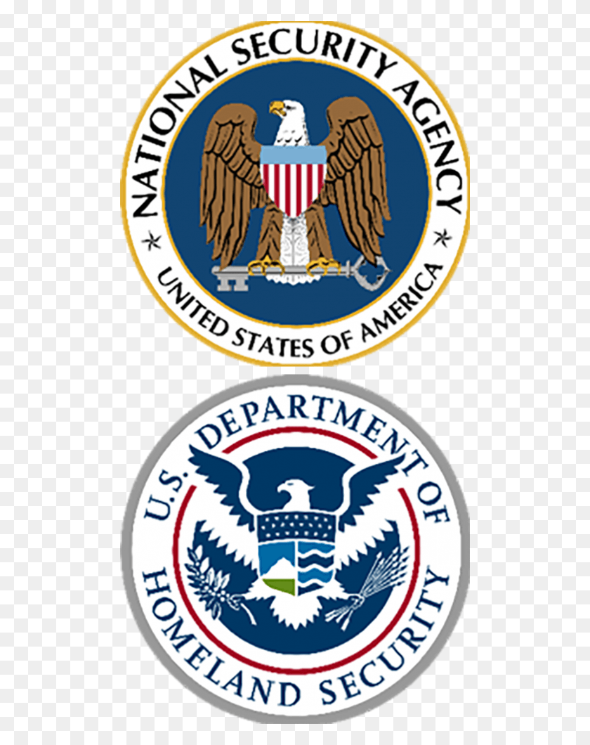 498x1000 Na National Security Agency And The Department Of Homeland Emblem, Logo, Symbol, Trademark HD PNG Download
