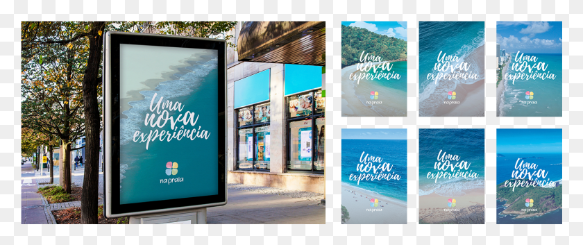 1375x517 Na Praiaartboard Advertising, Advertisement, Poster, Collage HD PNG Download