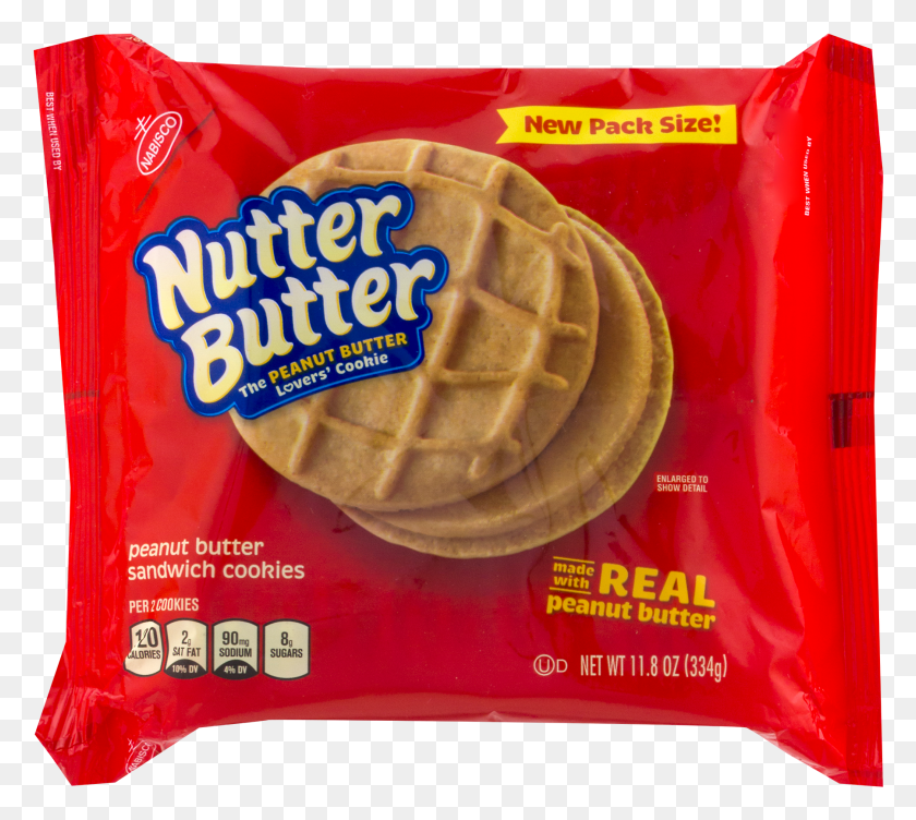 1800x1599 Nabisco Nutter Butter Peanut Butter Sandwich Cookies Nutter Butter HD PNG Download