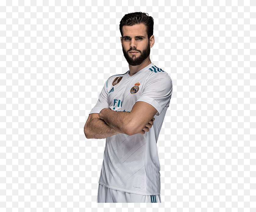 295x634 Nacho Nacho 2017 Real Madrid, Clothing, Person, Shirt HD PNG Download