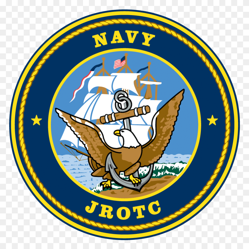 783x783 Descargar Png / Nacy Navy Jrotc Logotipo, Símbolo, Marca Registrada, Emblema Hd Png