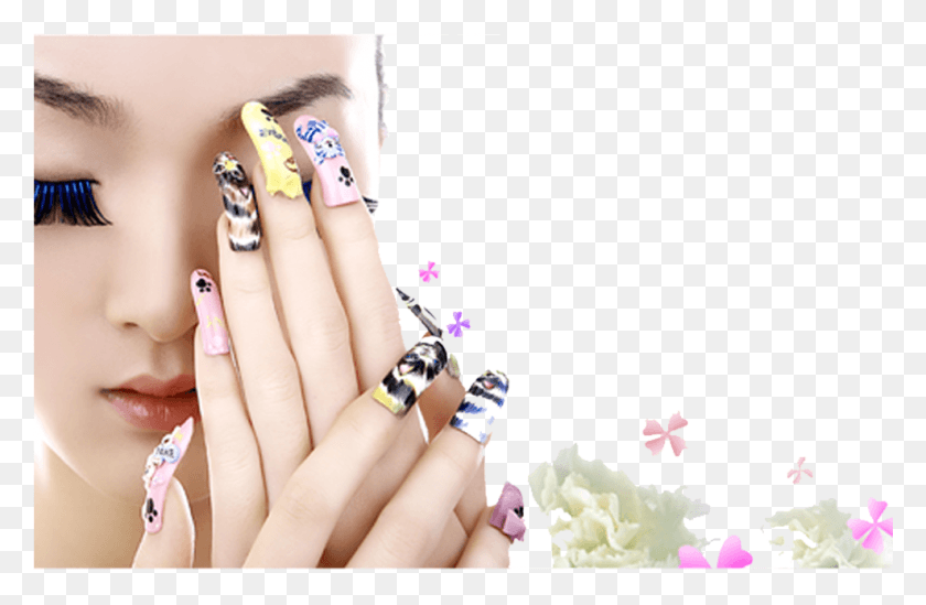 987x620 Nail Manicure Clip Art Nail Polish, Person, Human, Wristwatch HD PNG Download