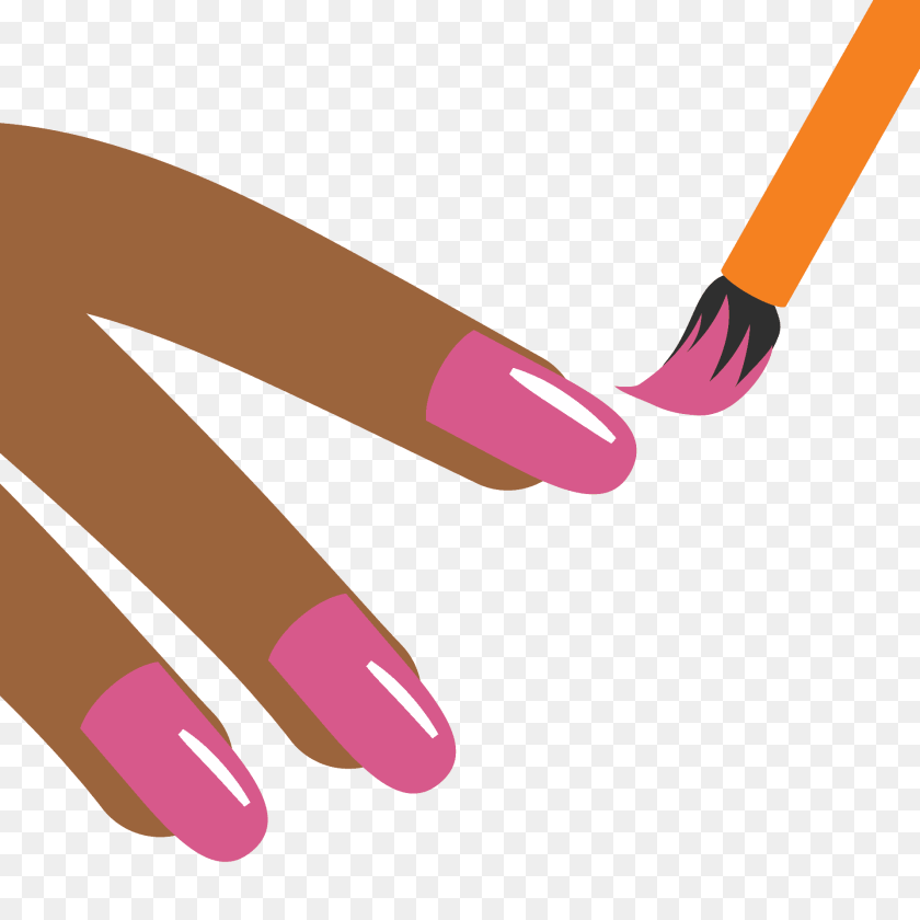 Nail Polish Emoji Body Part, Hand, Person, Manicure Clipart PNG