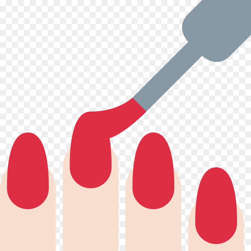 Nail Polish Emoji Clipart, Cosmetics, Lipstick, Body Part, Hand Sticker PNG