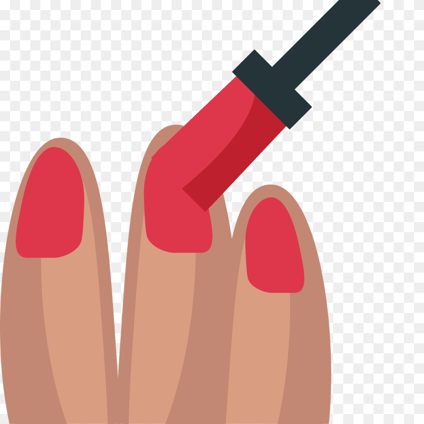 Nail Polish Emoji Clipart, Cosmetics, Lipstick, Body Part, Hand Transparent PNG