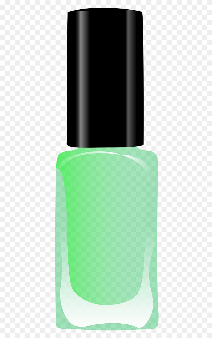 422x1281 Nail Polish Varnish Beauty Product Free Picture Green Nail Polish Transparent, Bag, Lock, Luggage HD PNG Download