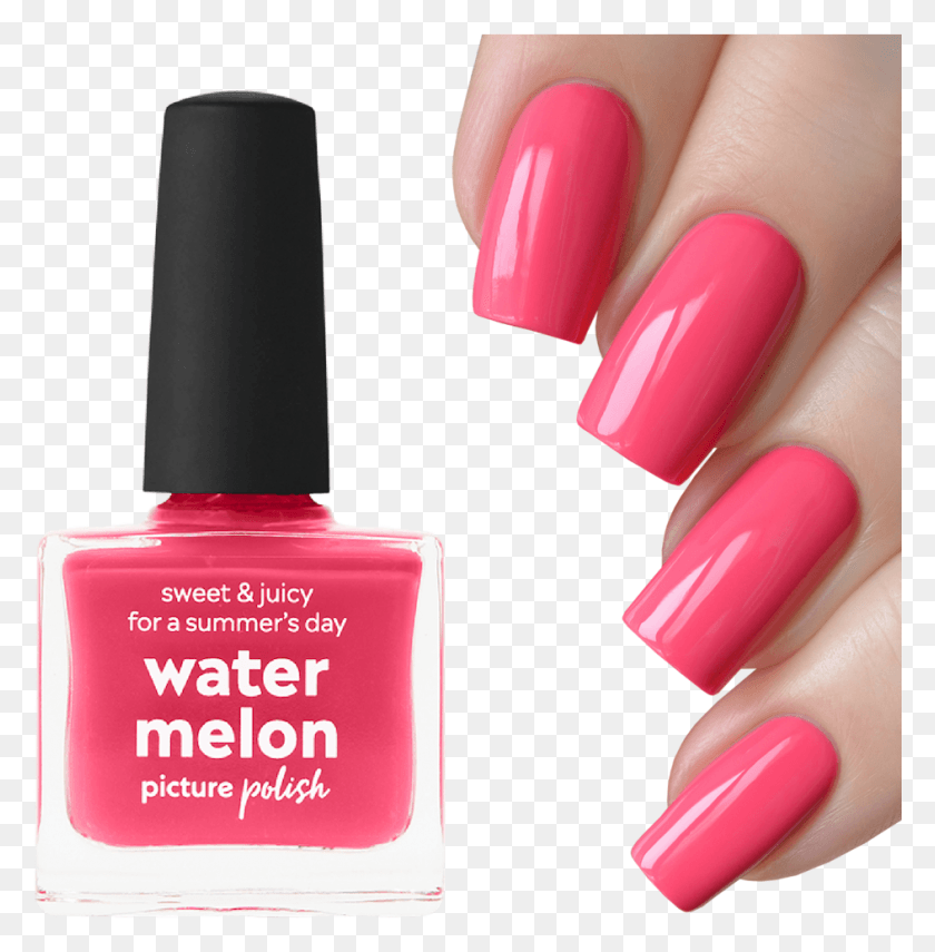 943x962 Nail Polish Watermelon Nail, Manicure, Cosmetics, Lipstick HD PNG Download