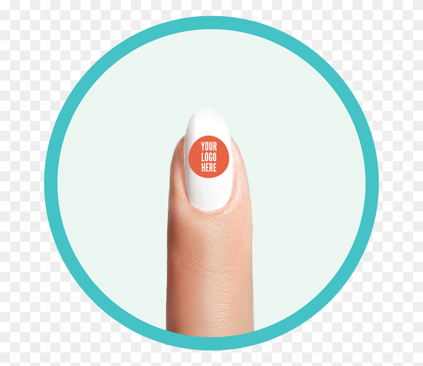 667x667 Nailvy Your Logo White Circle Transparent Inner, Manicure, Nail HD PNG Download