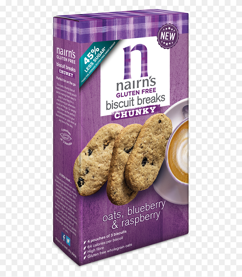 484x901 Nairns Oats And Blueberries Nairn39s Oatcakes, Bread, Food, Cookie HD PNG Download