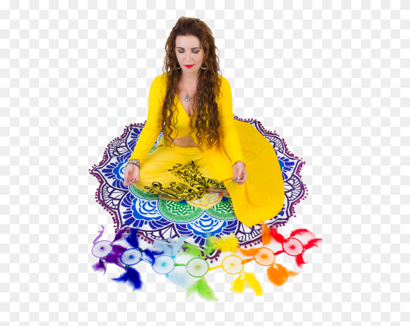 481x609 Namaste Sitting, Clothing, Apparel, Person HD PNG Download