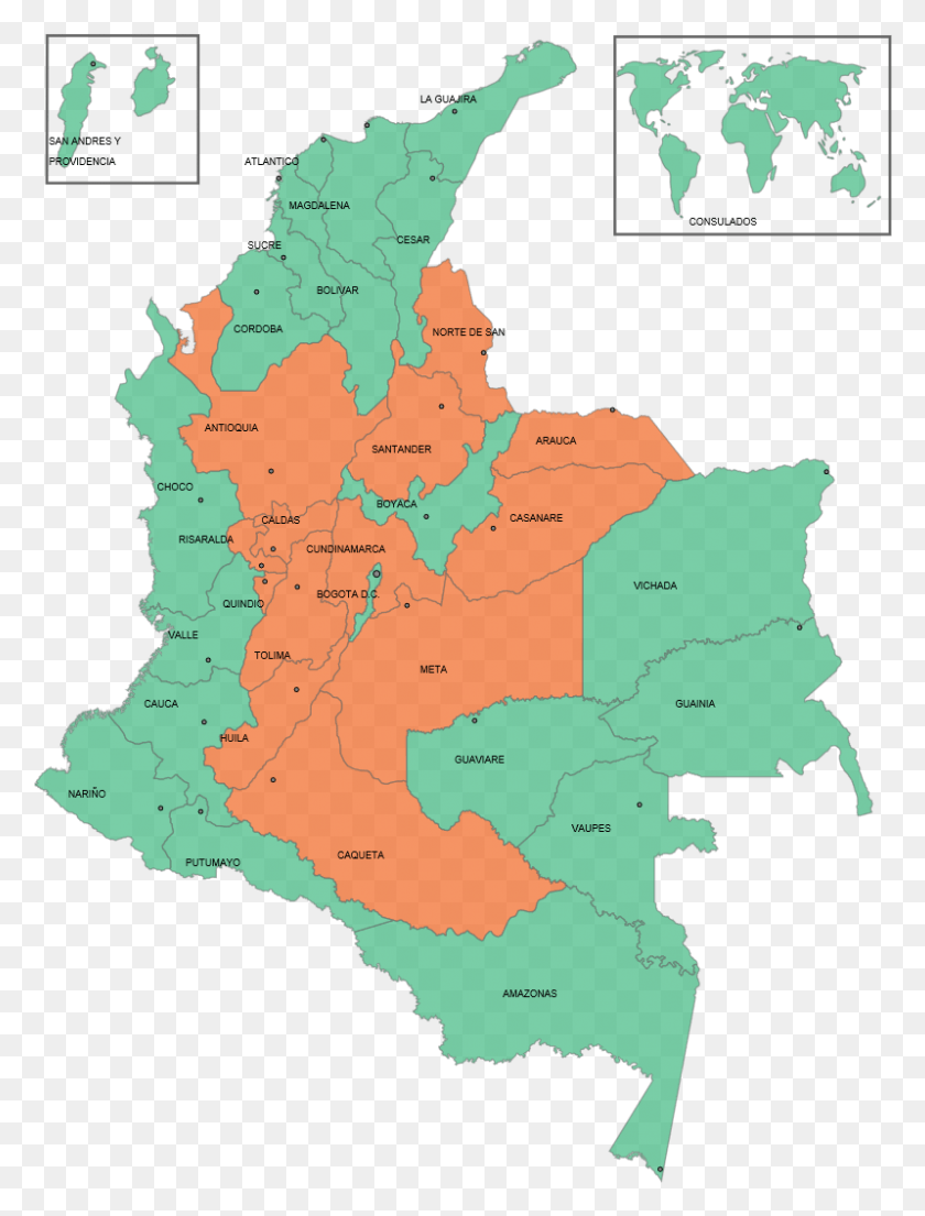 799x1071 Descargar Png / Mapa De Las Farc Colombia, Mapa, Mapa, Atlas Hd Png