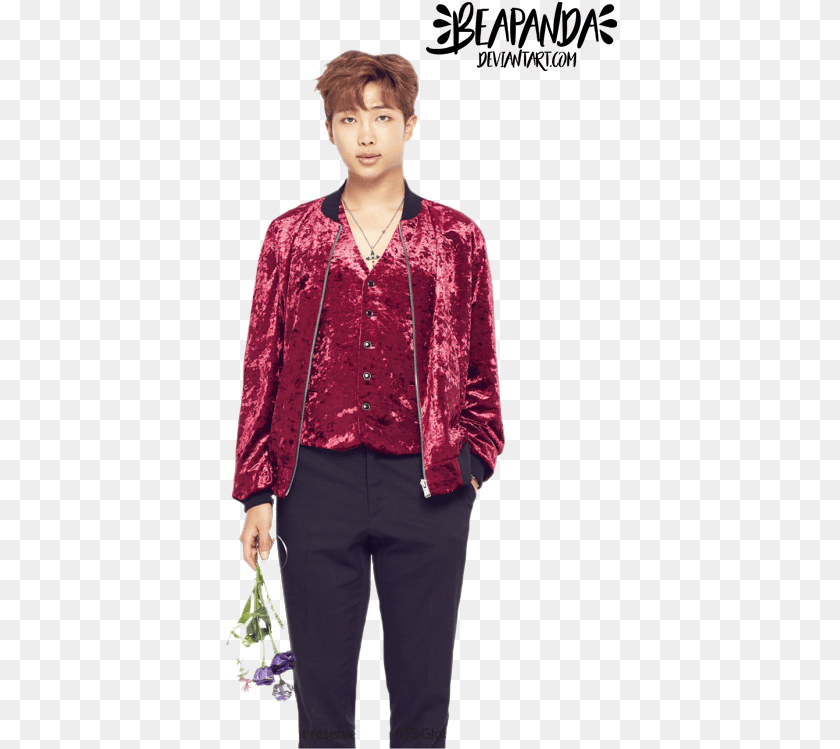 Namjoon And Bts Image Bts 4th Army Zip, Velvet, Sleeve, Long Sleeve, Jacket Transparent PNG